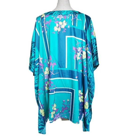 C. Wonder NWT Green Blouse / Cover Up Sz XL - Picture 3 of 5